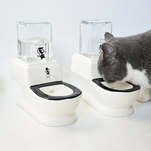 貓用馬 桶飲水 器水碗 水盆流 動水機 寵物貓咪陶瓷飲水機不插電加菲狗