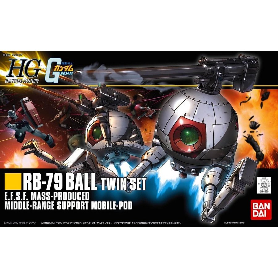 ☆勳寶玩具舖【鋼彈現貨】BANDAI 組裝模型 HGUC 1/144 #114 RB-79BALL TWIN SET 2入組