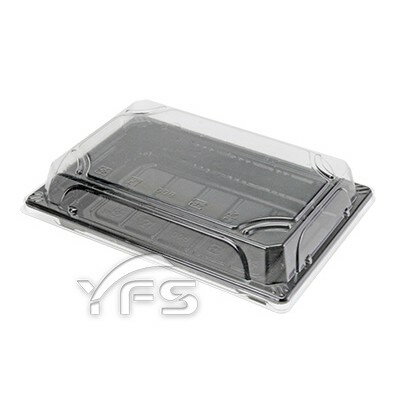 TS-008壽司盒(黑) (外帶餐盒/水果盒/手捲盒/冷盤/沙拉/生魚片/塑膠餐盒)【裕發興包裝】YL031