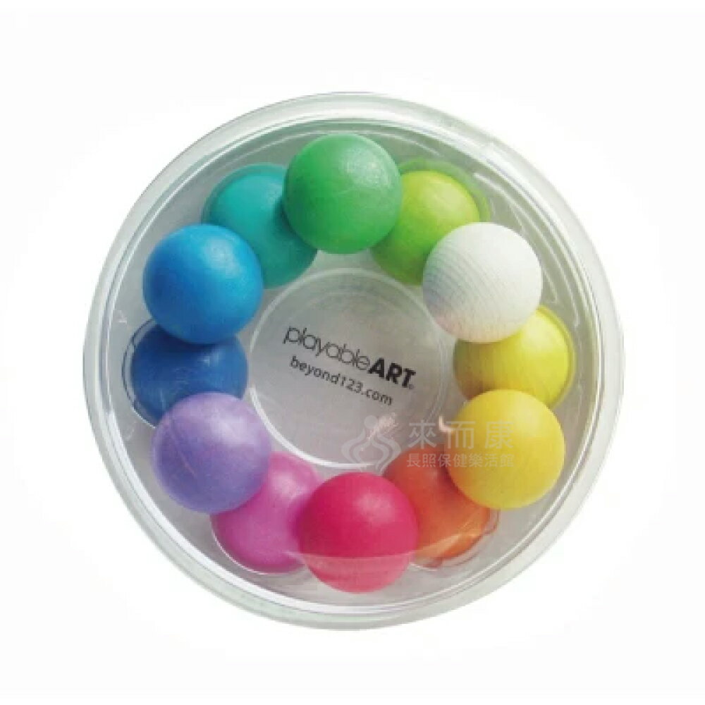 來而康 玩偶的家 playable art 藝智粉彩球 A0470 繽紛 木球 巧思 創造 藝術 遊戲 玩具
