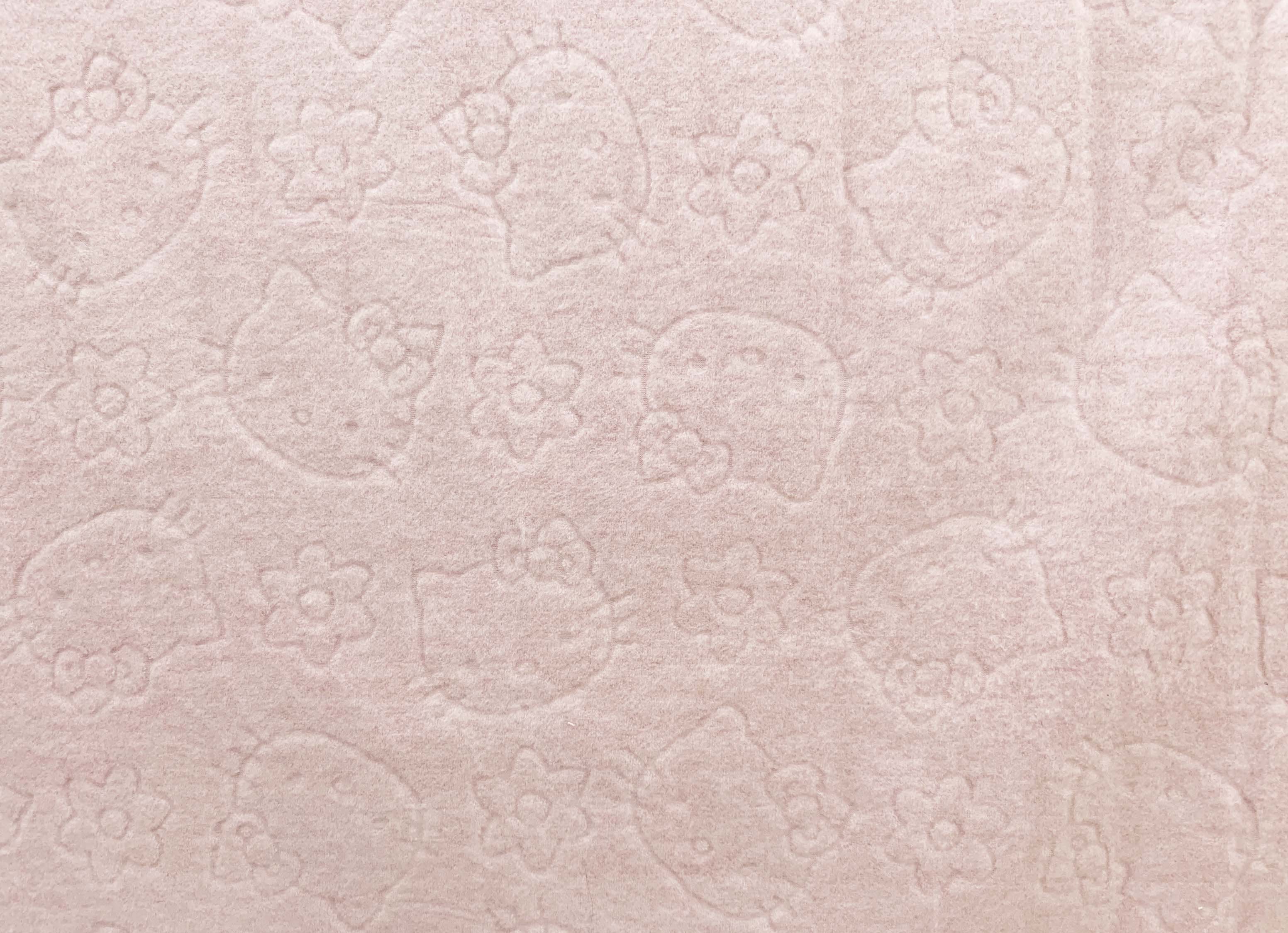 【震撼精品百貨】Hello Kitty 凱蒂貓~日本三麗鷗SANRIO KITTY日本正版布料160X100CM-浮雕粉*63471