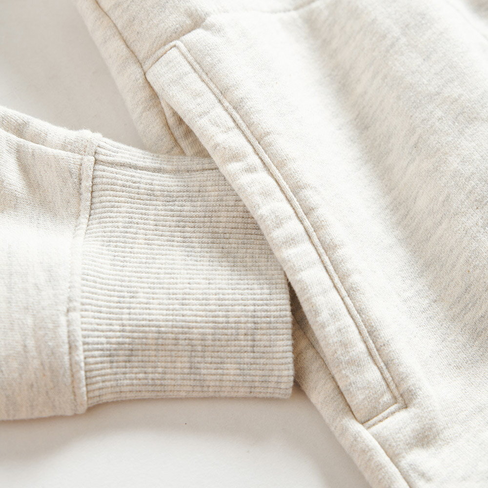 EDOKATSU江戶勝 富士松柏LOGO撞色連帽長袖T恤-男款 灰綠色 4