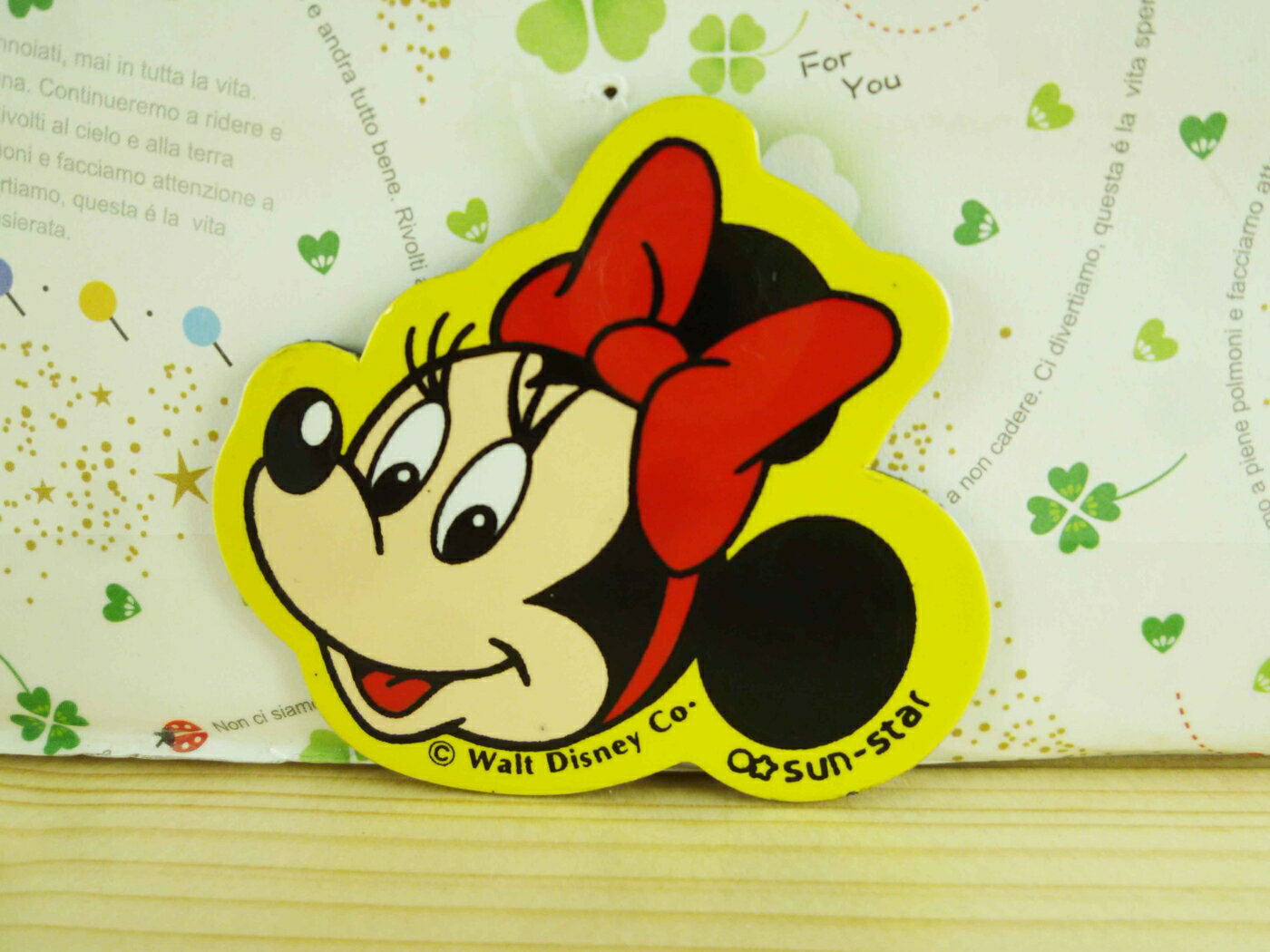 【震撼精品百貨】Micky Mouse 米奇/米妮 磁鐵-黃米妮 震撼日式精品百貨