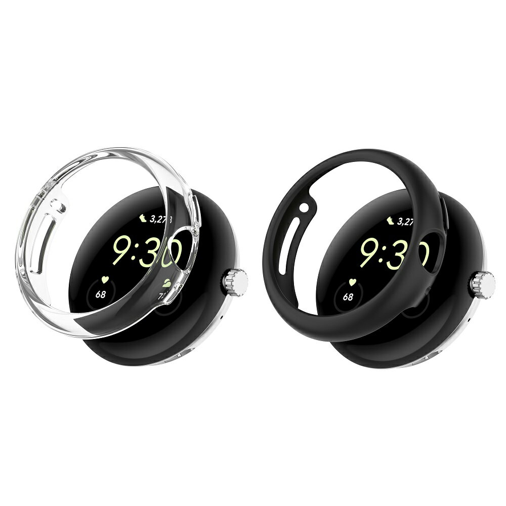 【PC保護殼】Google Pixel Watch 1 / 2 通用 半包 硬殼 鏤空 手錶殼