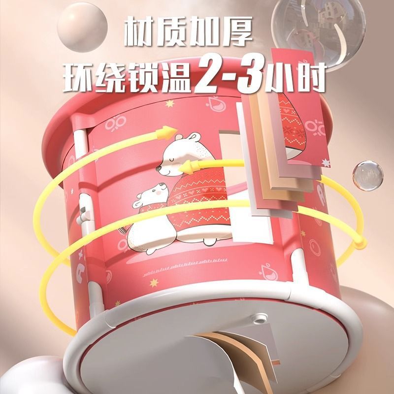 泡澡桶 免安裝折疊泡澡桶成人全身家用大號沐浴桶嬰兒游泳池出租房洗澡桶-快速出貨