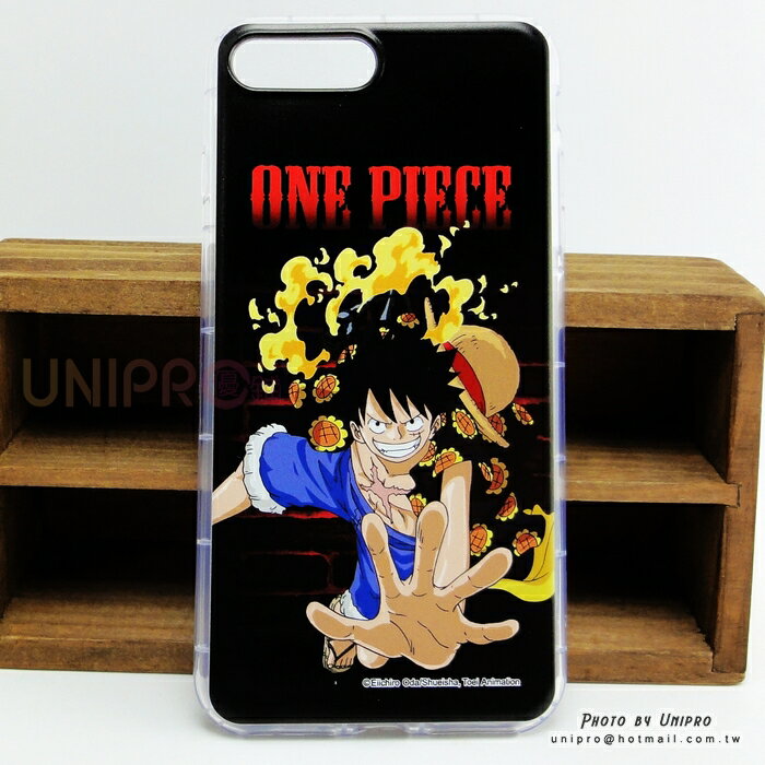 【UNIPRO】iPhone 7 8 Plus 5.5吋 魯夫 Luffy 海賊王 One Piece 航海王 空壓 手機殼 保護套 i7+