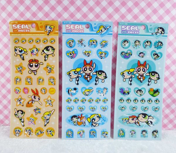 【震撼精品百貨】The Powerpuff Girls 小女警 貼紙 橘/藍/綠 【共3款】 震撼日式精品百貨