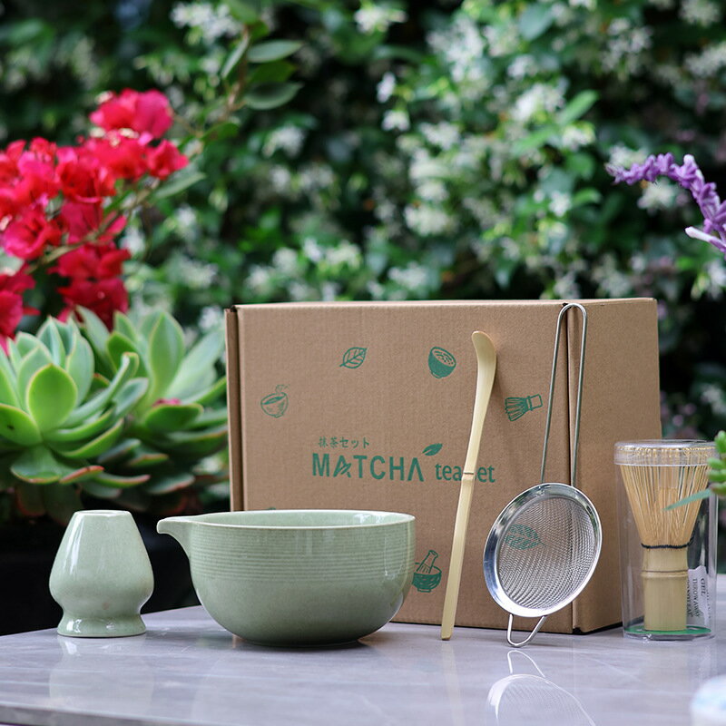 熱銷抹茶綠Japanese Matcha Tea Set 日式陶瓷抹茶碗茶具套裝 0