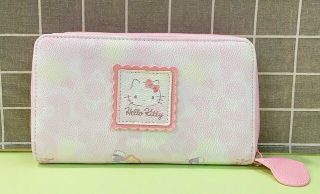 【震撼精品百貨】Hello Kitty 凱蒂貓 三麗鷗KITTY日本長夾/手拿包-點心粉#56357 震撼日式精品百貨