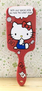 【震撼精品百貨】Hello Kitty 凱蒂貓-日本SANRIO三麗鷗 KITTY大方型梳子-紅*01995