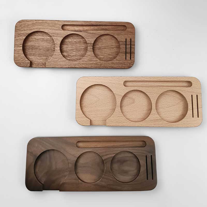 壓粉器 佈粉器 咖啡填壓座 布粉器/壓粉器 收納板/咖啡工具收納板/意式咖啡機無底手柄壓粉座『ZW5521』
