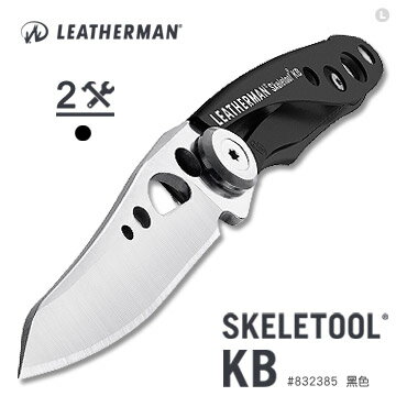 Leatherman SKELETOOL KB 平刃折刀/露營小刀/隨身折刀 832385 黑