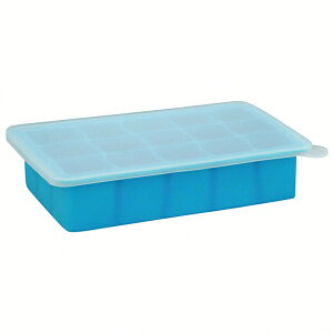 美國 green sprouts 寶寶副食品矽膠儲存盒/製冰盒（不含BPA/BPS、無PVC 安全塑膠）_藍色_GS185300-2