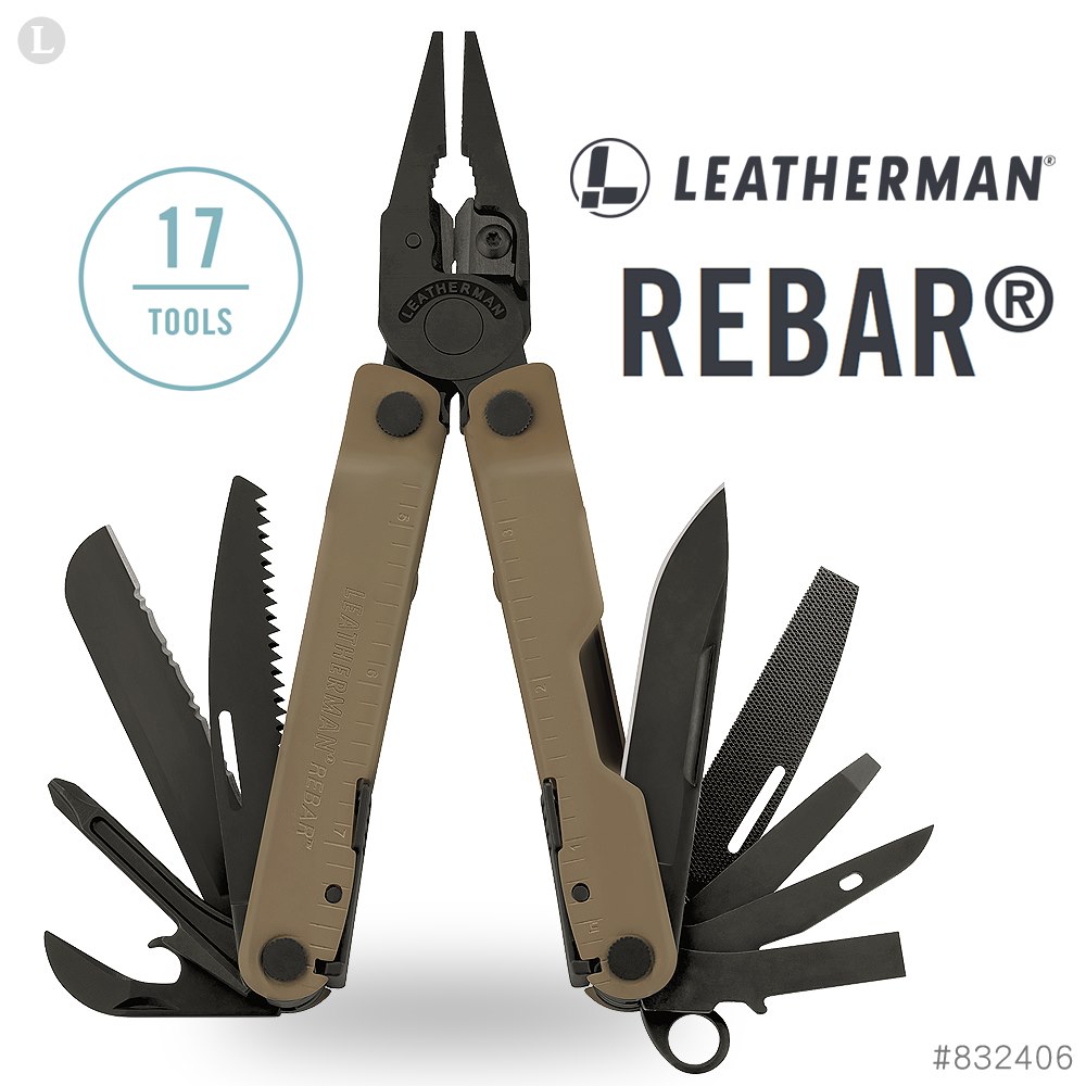 Leatherman Rebar 工具鉗-狼棕款(尼龍套) 832406