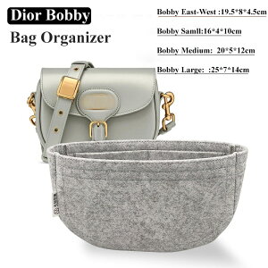 用於 Dior Bobby 包包中包内膽包收納袋多口袋隔層存儲內袋襯裡的毛氈插入袋收納袋插入物