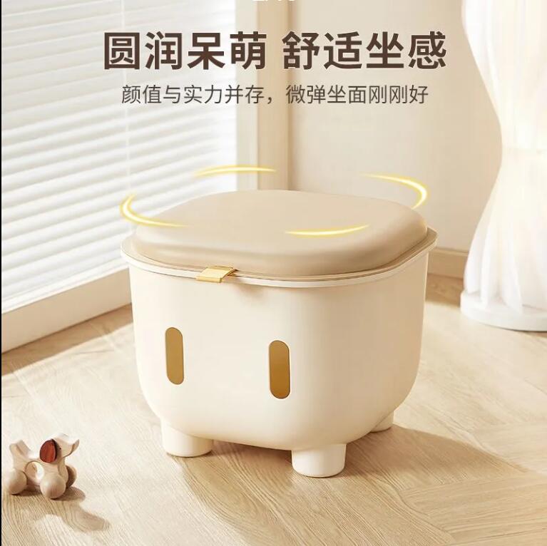 兒童小板凳儲物凳收納凳多功能小凳子家用門口換鞋凳客廳矮凳【繁星小鎮】P