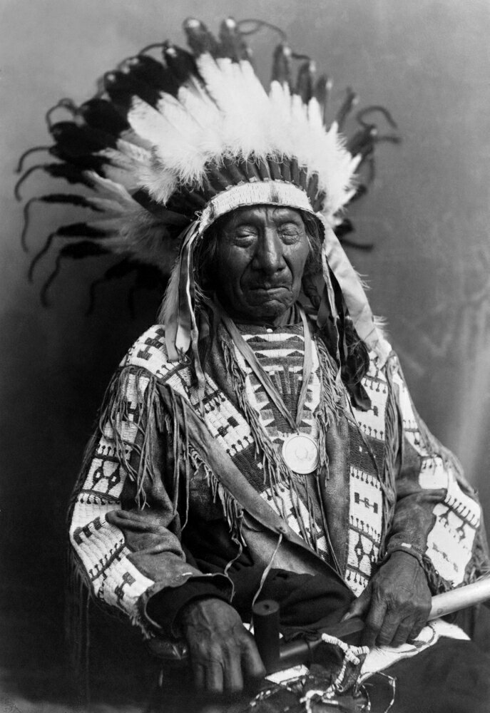 Red Cloud (1822-1909) Noglala Sioux Chief Photograph Early 20Th Century ...