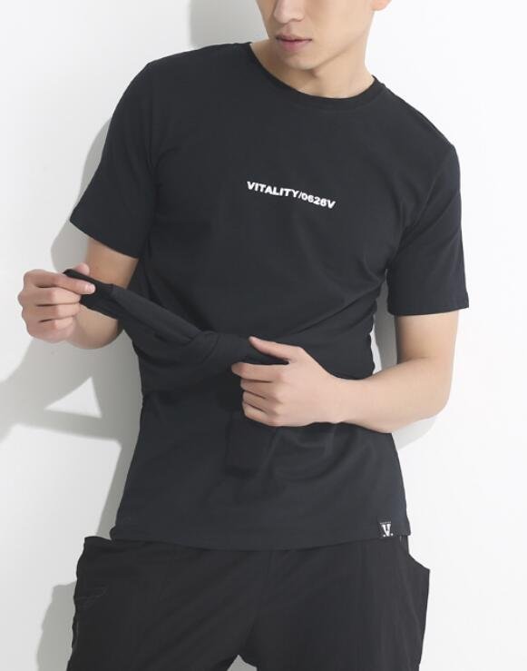 FINDSENSE MD 韓國 男 街頭 時尚 暗黑 多袖設計 夜店髮型師 潮人款 打底衫 特色短T