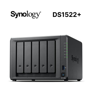 【hd數位3c】Synology DS1522+【5Bay】AMD Ryzen R1600 雙核(2.6GHz)/8GB D4/G-LAN*4【下標前請先詢問 有無庫存】