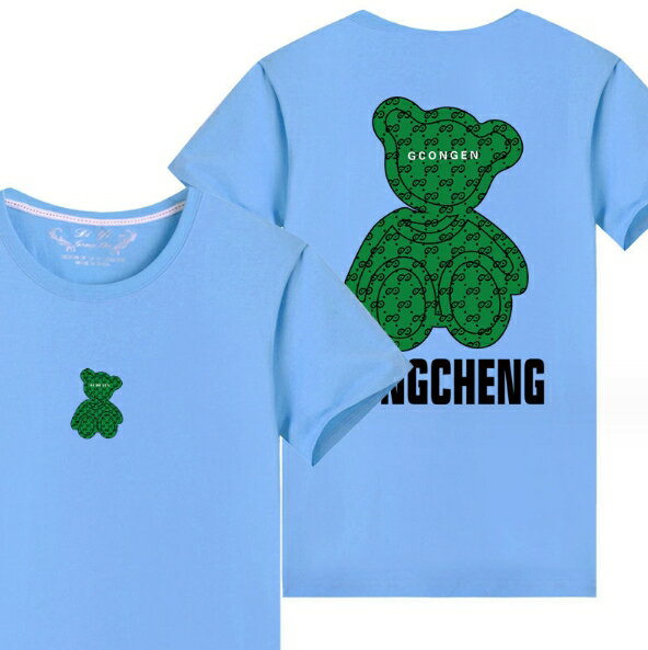 親子裝 純棉T恤 小熊 短袖T恤 短T 全家福 團體服 童裝一家三口 一家四口 全家裝 母女裝 班服 櫻桃嚴選 4