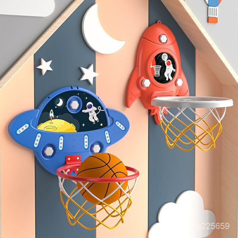 傢用折疊籃球框室內戶外籃球架免打孔球球類 籃球架 室內投籃框 可移動籃球框 懸掛球筐 籃球框架