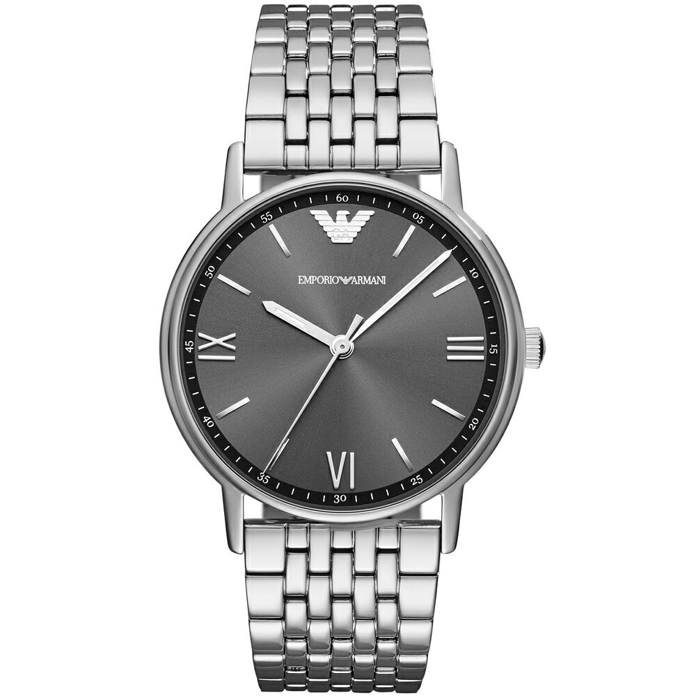 Emporio Armani-指定商品-銀爵極品時尚腕錶(AR11068)-41mm-灰面鋼帶【刷卡回饋 分期0利率】【APP下單22%點數回饋】