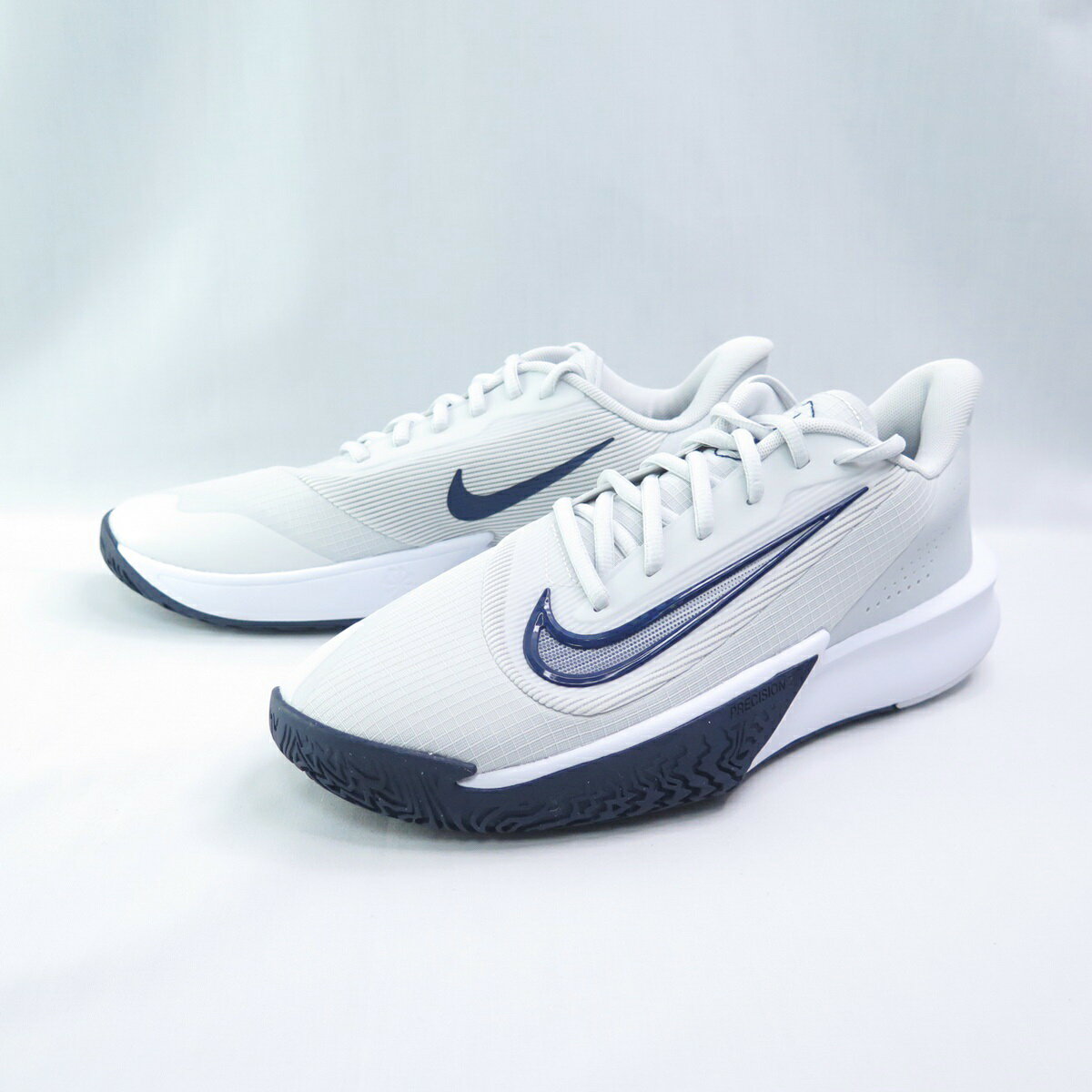 NIKE HJ9153003 Precision 7 男籃球鞋 緩震 抓地 白/海軍藍 大尺碼【iSport愛運動】