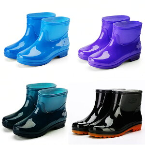短筒雨鞋女中筒防滑雨靴低幫防水鞋成人男女士軟塑膠鞋水靴膠套鞋