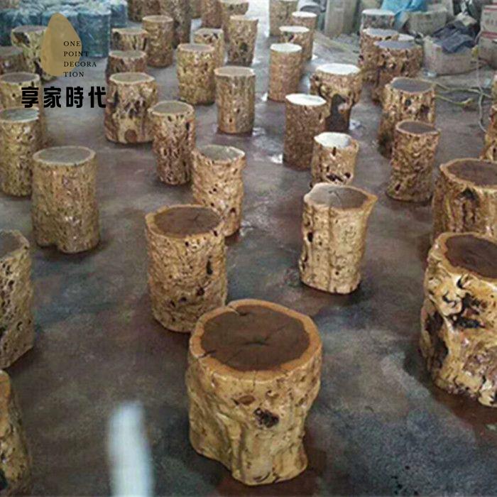 廠家直出 木墩 矮凳 邊幾 凳子 換鞋凳 棗木墩子原木樹樁實木樹墩根雕茶幾凳子茶凳圓凳花架藝術奇石底座 工廠現貨 八折下殺syeb