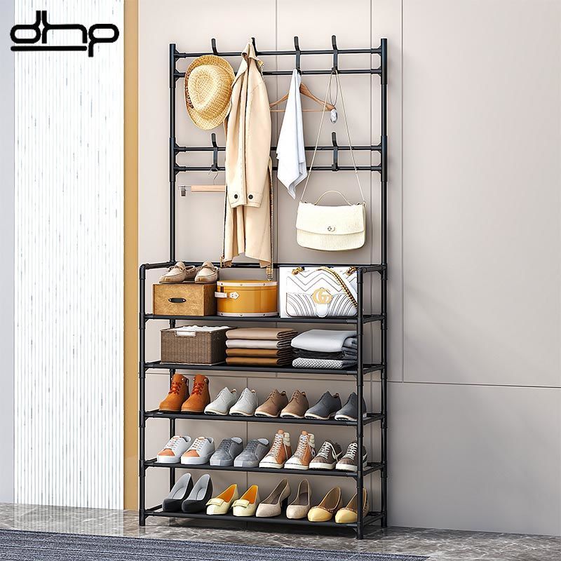 DHP 鞋架簡易多層家用宿舍門口多功能組裝鞋櫃經濟型出租房置物架