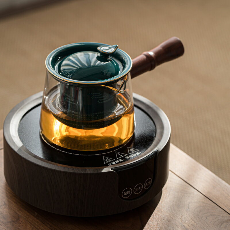 耐熱玻璃煮茶壺電陶爐套裝小型煮茶專用陶瓷過濾膽茶水分離煮茶器