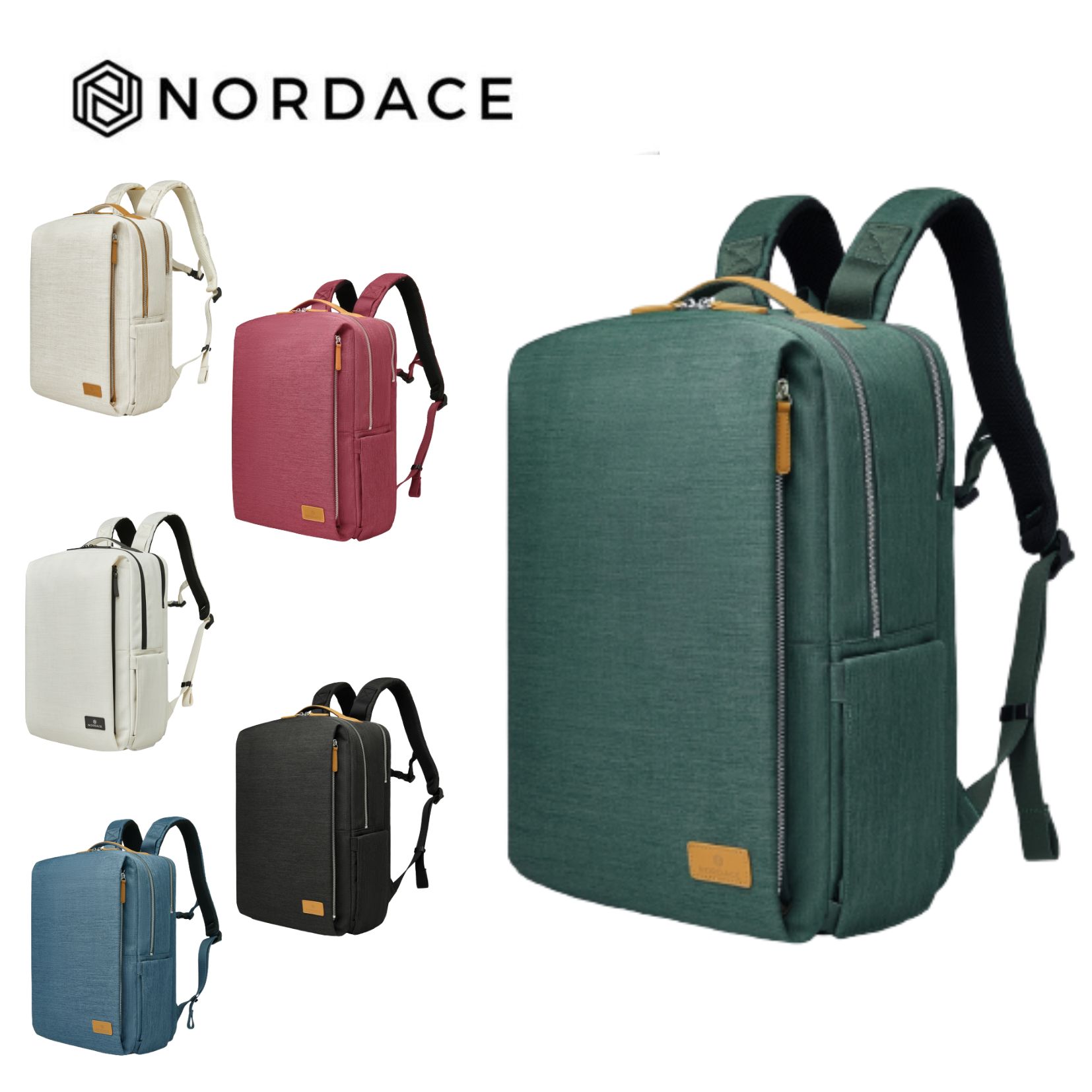Nordace Siena Pro 15 智能背包 後背包 雙肩包男女百搭通勤背包 側背包 男包 女包 大容量 防潑水-六色可選-綠色