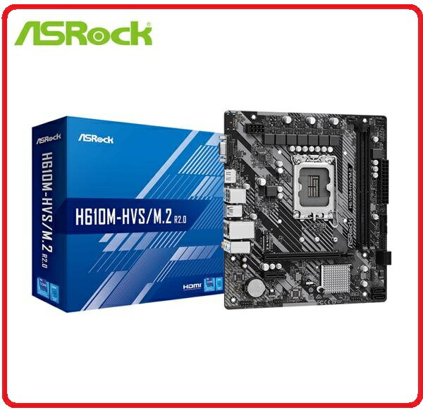 ASRock 華擎 H610M HVS / M . 2 R2 . 0 INTEL 主機板