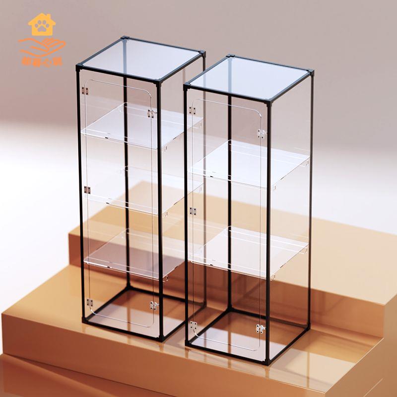 免運 展示架 展示櫃 透明展示櫃 陳列櫃模型玩具收納亞克力透明仿玻璃家用積木架子手辦樂高展示櫃 特價出5y8