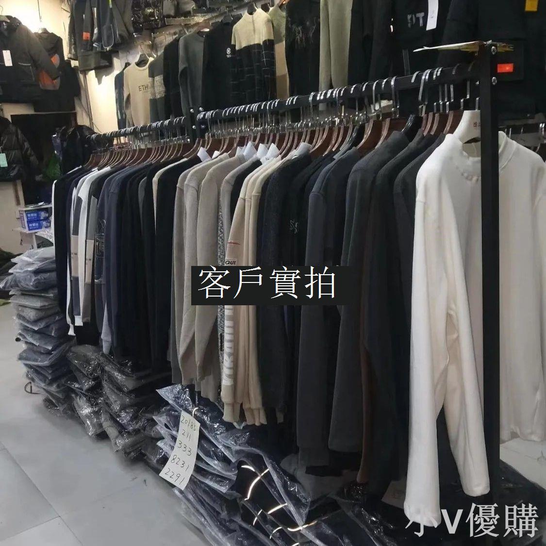 鐵藝服裝店展示架落地式中島衣架男女衣服店貨架家用晾衣架衣帽架