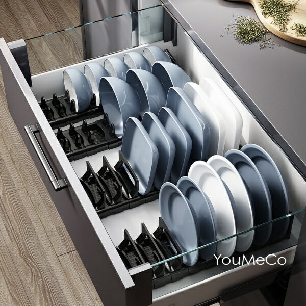 太空鋁瀝水碗架 餐具架 抽屜碗碟架 免釘無痕廚房用品收納置物架