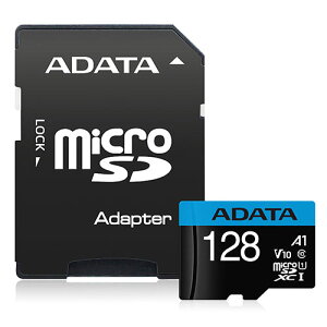 威剛 Premier microSD A1 128G記憶卡(附轉卡)【愛買】