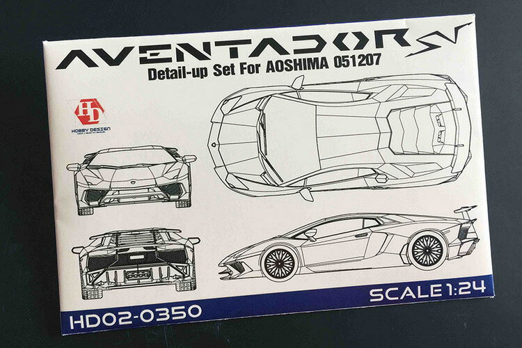 HobbyDesign 模型蝕刻片 1/24 林寶堅尼 Aventador SV HD02-0350