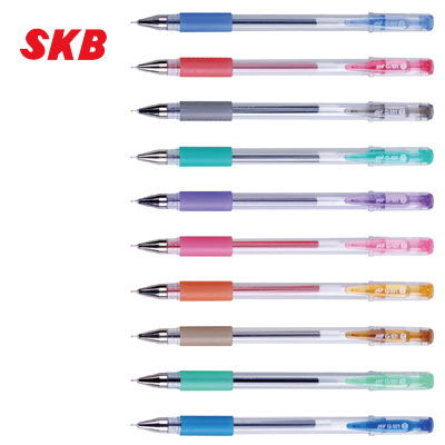 SKB G-101 中性筆(0.5mm)10色 12支 / 打