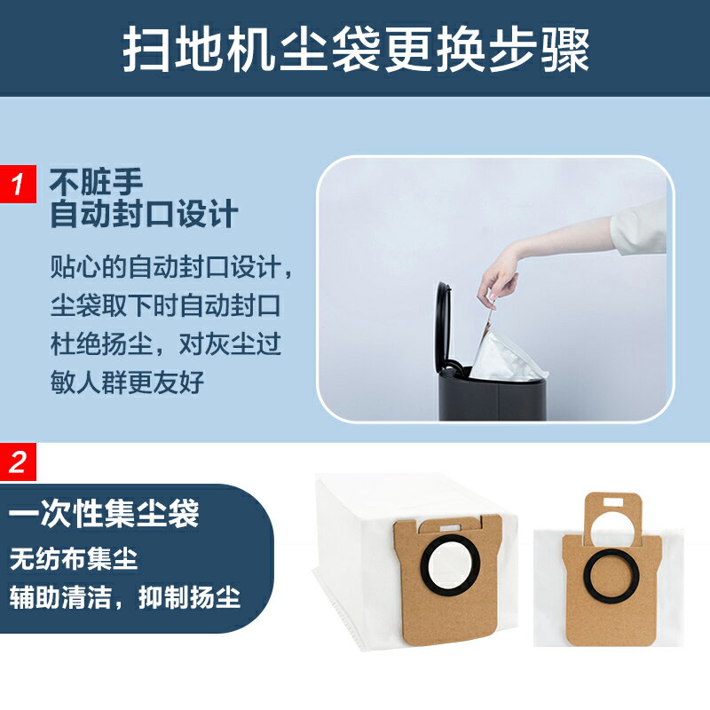 適配小米米家全能掃地機器人2配件1S濾網塵盒清潔液抹布塵袋耗材