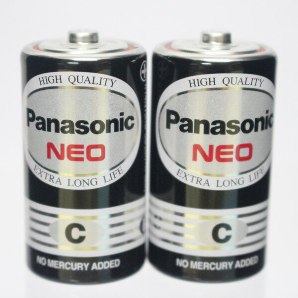 Panasonic 國際牌 C-2號環保電池(黑色)/一盒24個入{促55} 1.5V 2號電池