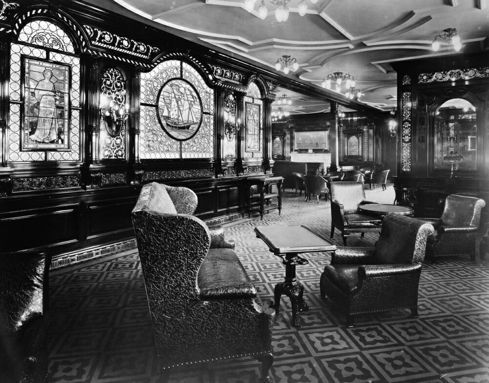 Posterazzi: Ocean Liner Interior 1912 Nsmoking Room Of The British ...