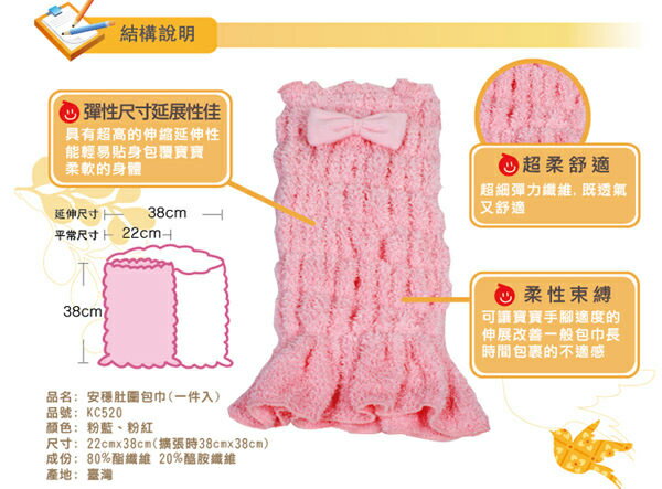 COTEX 可透舒  安穩肚圍包巾-藍色【悅兒園婦幼生活館】 3
