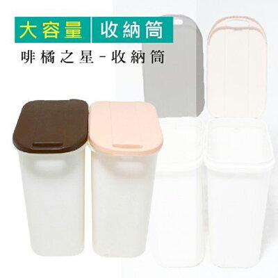 垃圾桶/分類桶 咖橘之星-38L大容量收納筒(單入) 兩色可選 dayneeds