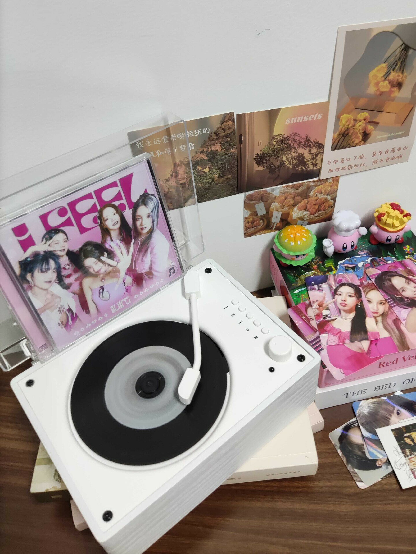 橙迪同款復古+桌面式CD機+便攜式CD專輯播放器+一體音響+cd播放器【北歐居家生活】
