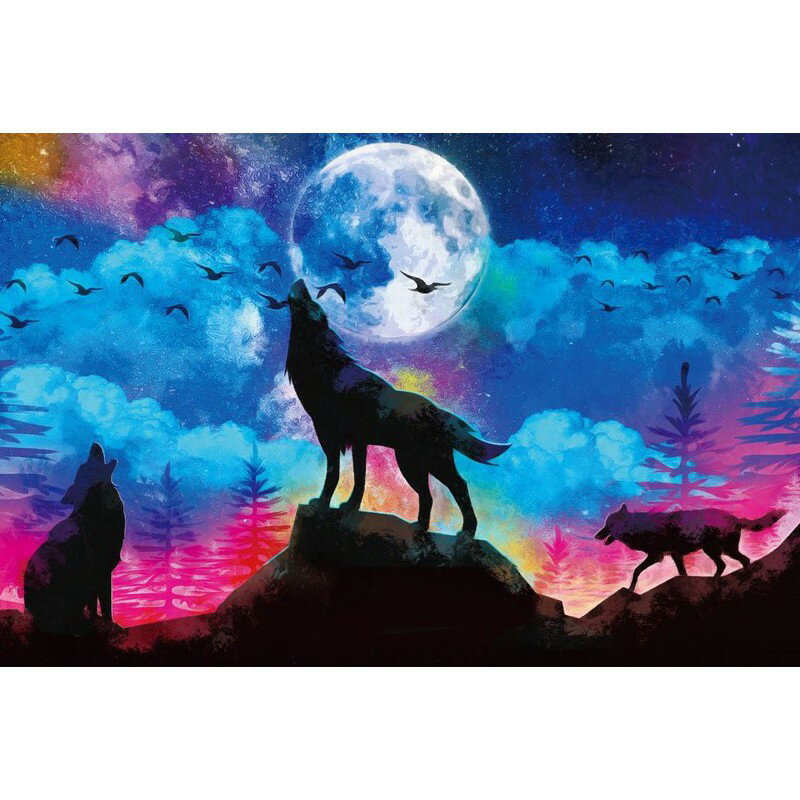 HC - 臺灣製優質夜光拼圖1000片 - Modern Abstract Canvas Art 1000-009