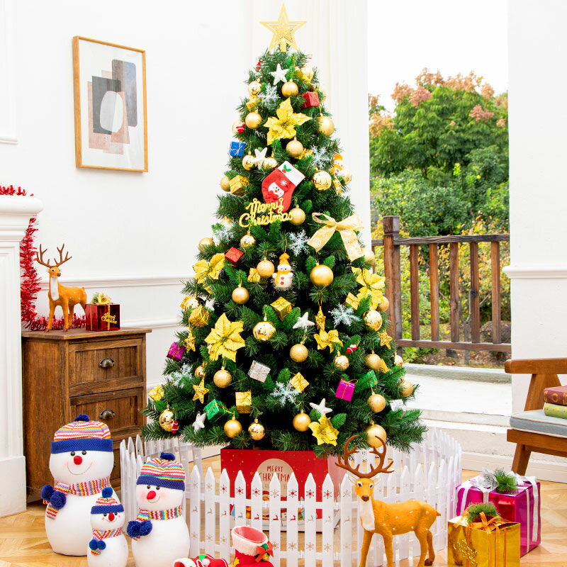 聖誕樹 聖誕樹家用1.5米豪華加密大套餐場景布置小型1.2節聖誕擺件裝飾品 米家 2