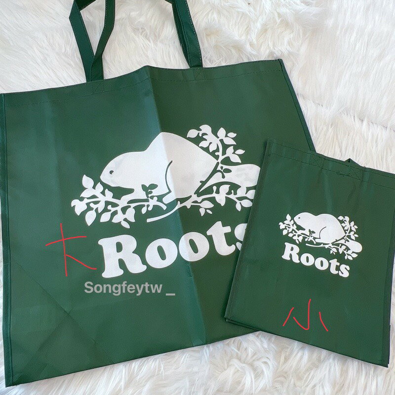 美國代購 台灣現貨 Roots環保購物袋 禮物袋【APP下單跨店最高20%點數】