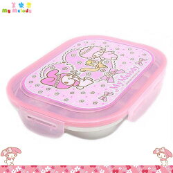 美樂蒂 My Melody 三麗鷗 不鏽鋼 樂扣 附收納袋 餐盤 盤子 餐具 韓國進口正版 423834
