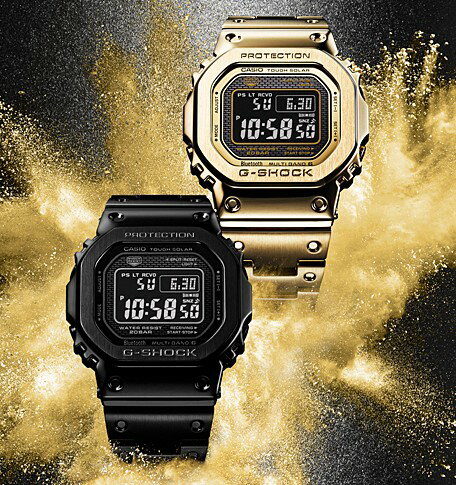 CASIO 卡西歐G-SHOCK GMW-B5000GD-9 搭載藍牙連線功能及世界六局標準